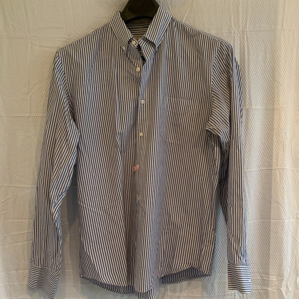 J. Crew men's slim fit size L, long sleeve button-down shirt.